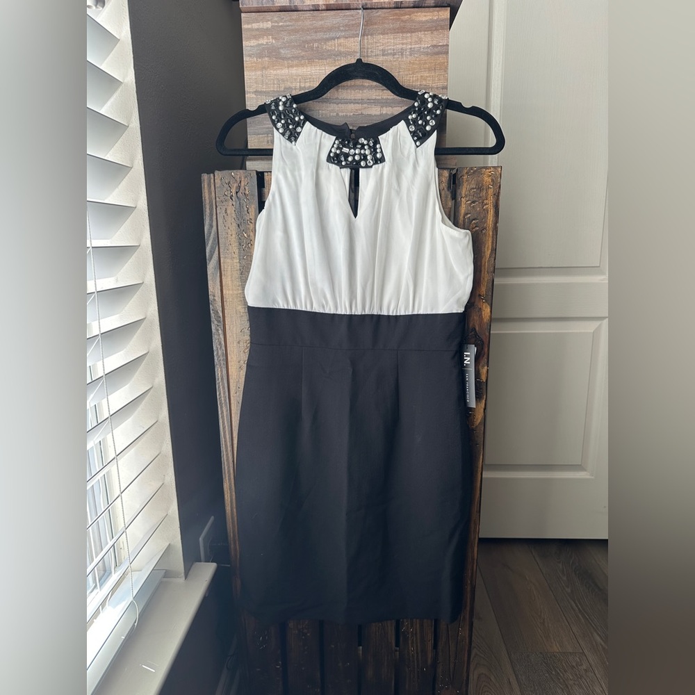 Black and white with pearl accents